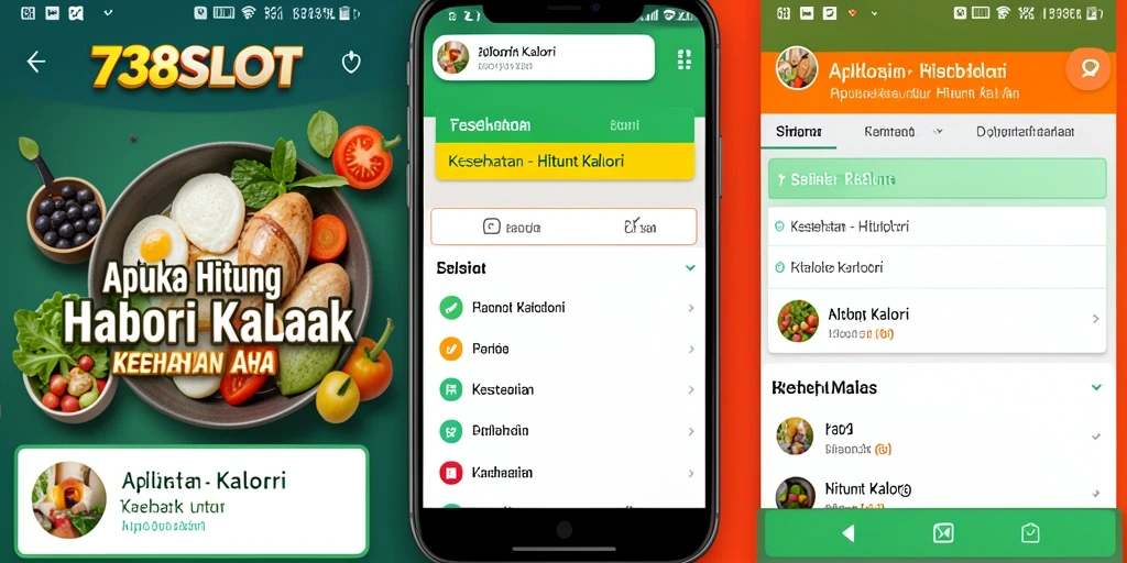 Tampilan antarmuka 738SLOT yang ramah pengguna untuk menghitung kalori.