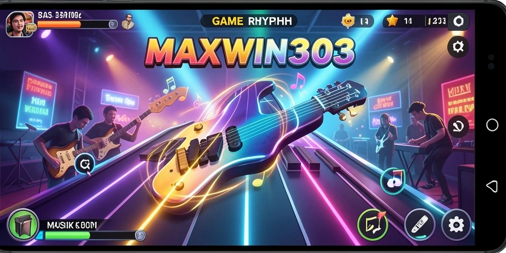 Tampilan antarmuka yang menarik dari MAXWIN303 saat bermain Musik Rhythm.