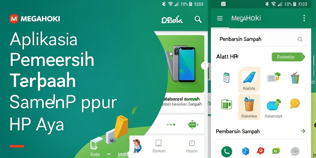 Tampilan antarmuka aplikasi MEGAHOKI untuk Pembersih Sampah.