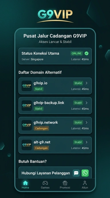Tampilan link alternatif g9vip