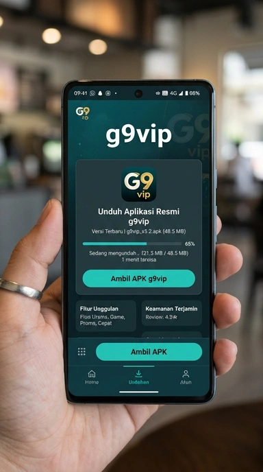 Tampilan halaman APK g9vip